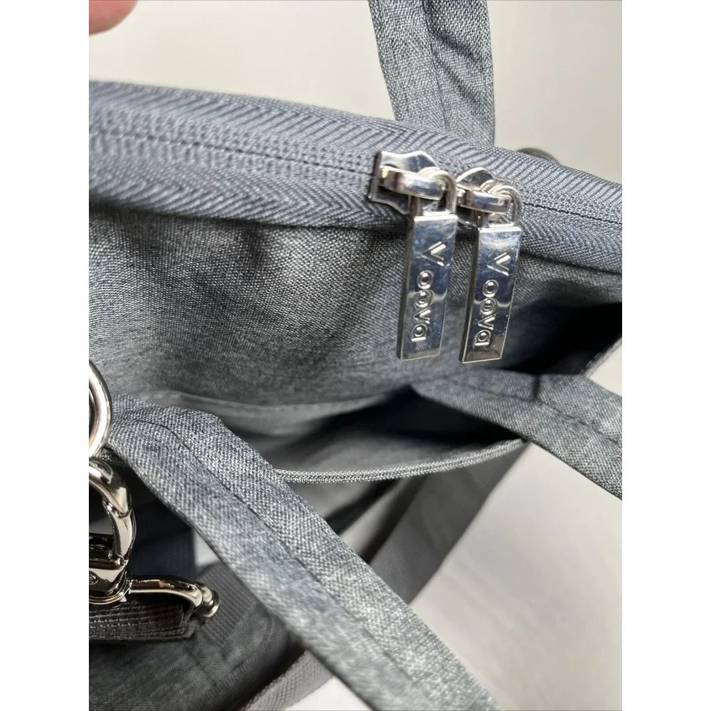 Voova Gray Padded Notebook Sleeve Bag with Strap